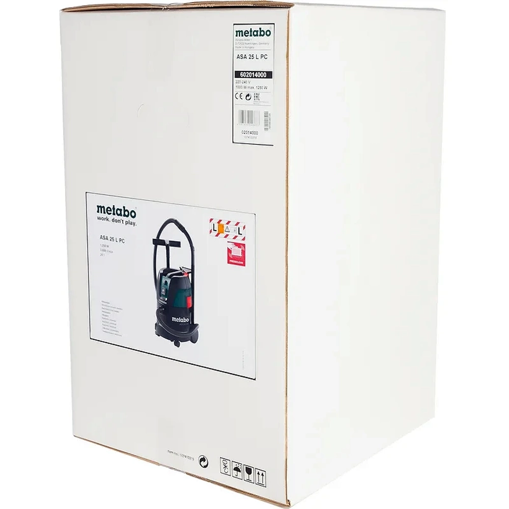 Metabo ASA 25 L PC пылесос строительный 602014000