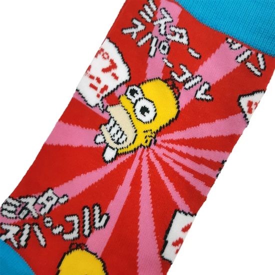 Носки Симпсоны Гомер полон радости, р-р 38-44 (красный/голубой)