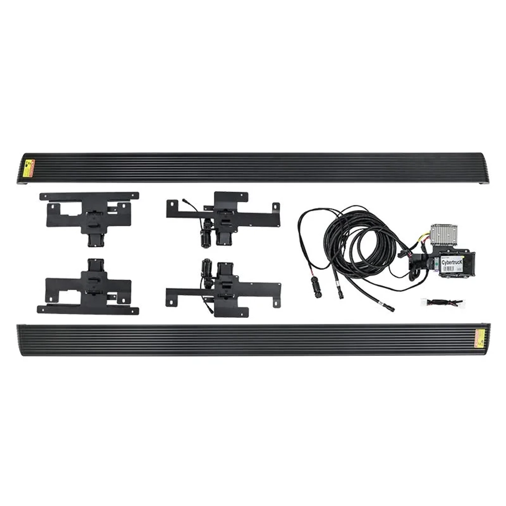 Электрические боковые пороги для Tesla Cybertruck 2023+ Тесла Кибертрак подножки обвес