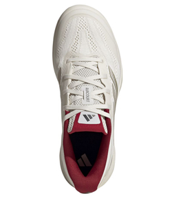Женские теннисные кроссовки Adidas Avacourt 3 - chalk white/ice gold/team victory red