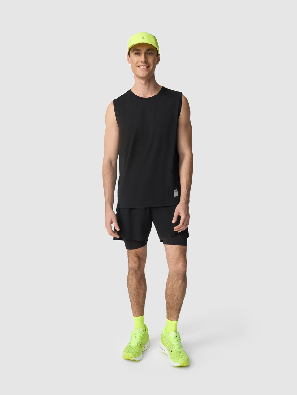 Майка мужская Трек чёрная