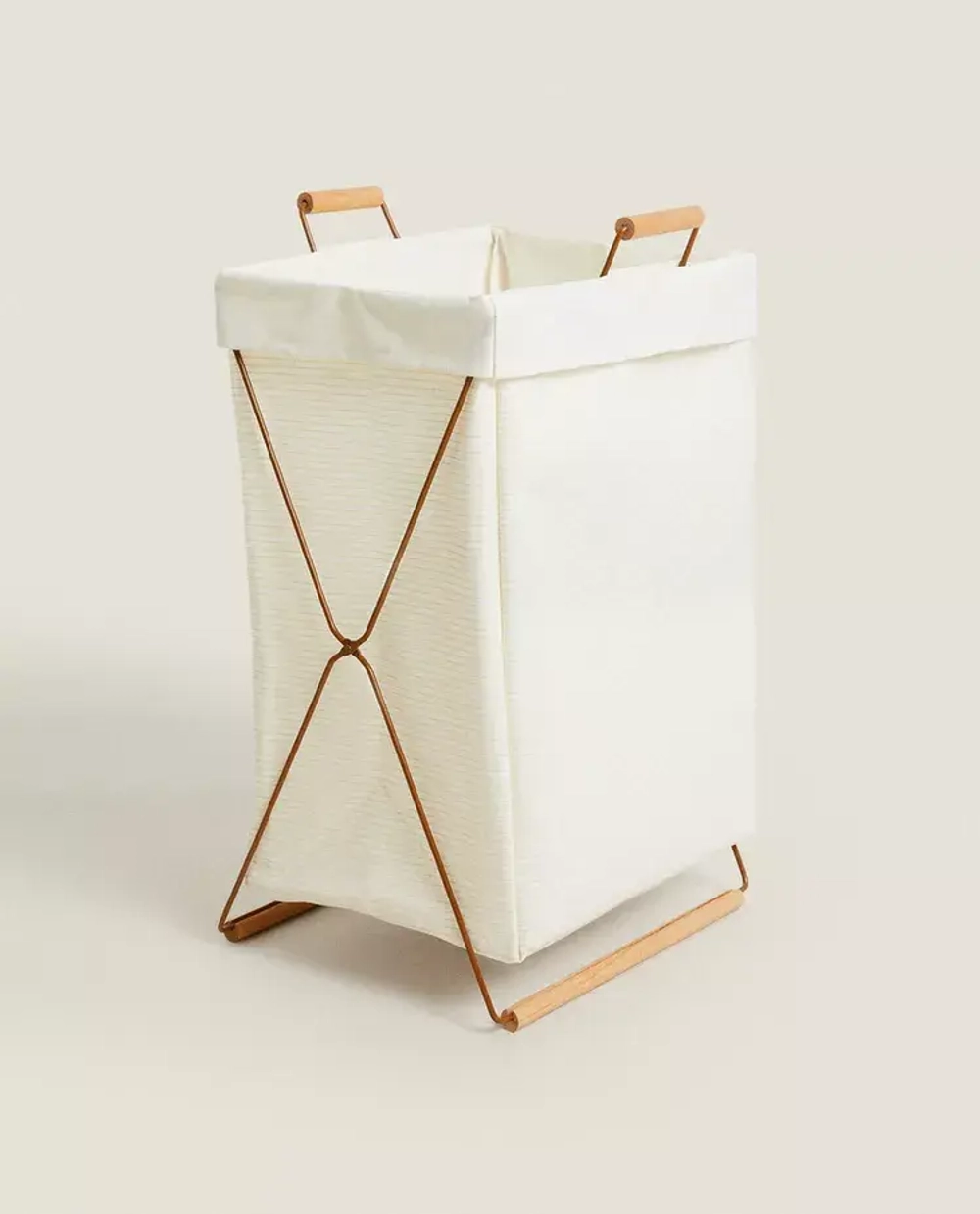 ZARA HOME СКЛАДНАЯ КОРЗИНА ДЛЯ БЕЛЬЯ, РАЗНОЦВЕТНЫЙ