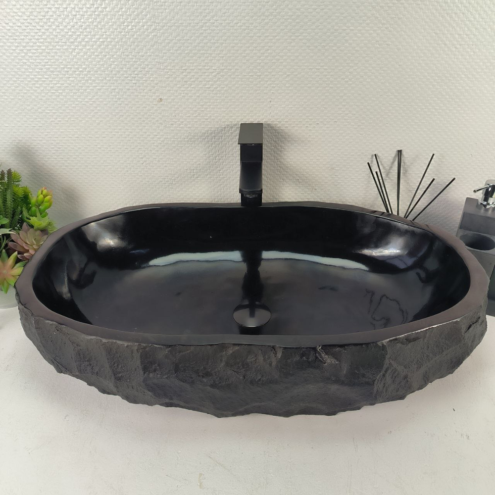 Раковина из андезита Erozy Black EA-65002 70*40*15 0036