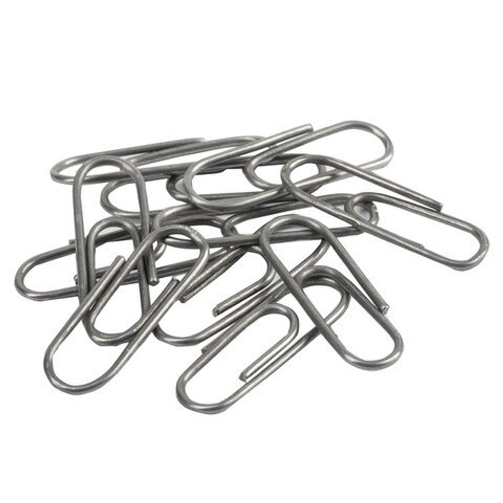 Скрепки STAFF "EVERYDAY", 22 мм, металлические, 100 шт., в картонной коробке, Россия, 220302