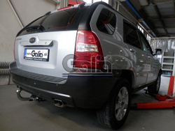 Фаркоп оцинкованный Galia H070A для Hyundai Tucson 2004-2010, Kia Sportage 2004-2010(паспорт и сертификат в комплекте)(без электрики)