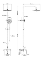 Душевая система WONZON & WOGHAND, Белый матовый (WW-B2166-A-MW)