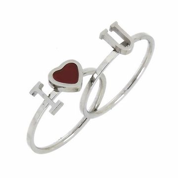 Кольцо стальное парное Love (160)