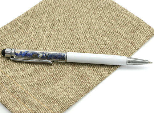 Ручка с крошкой из лазурита