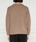 Хлопковый свитер Weekend MaxMara - коричневый(253661526)