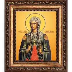Македония Смирнская мученица. Икона на холсте.