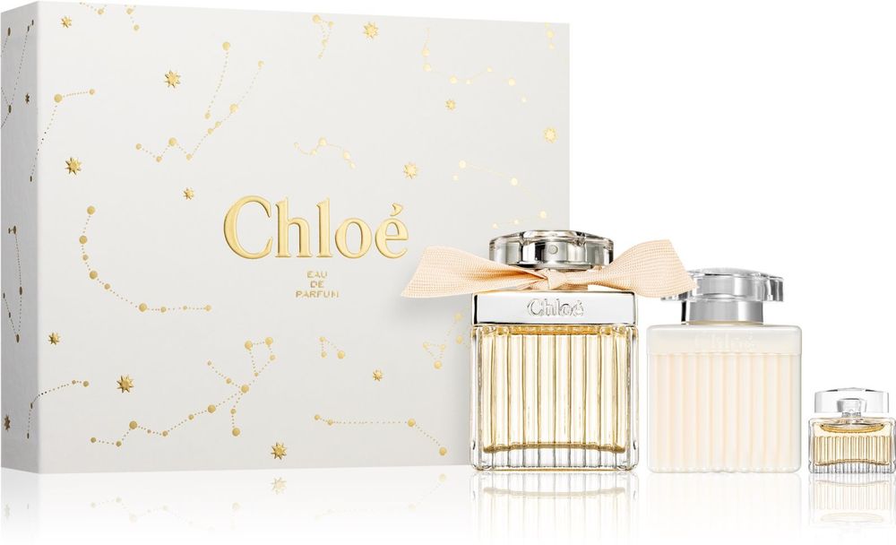 Chloé eau de parfum 75 мл + Eau de parfum 5 мл + лосьон для тела 100 мл Chloé