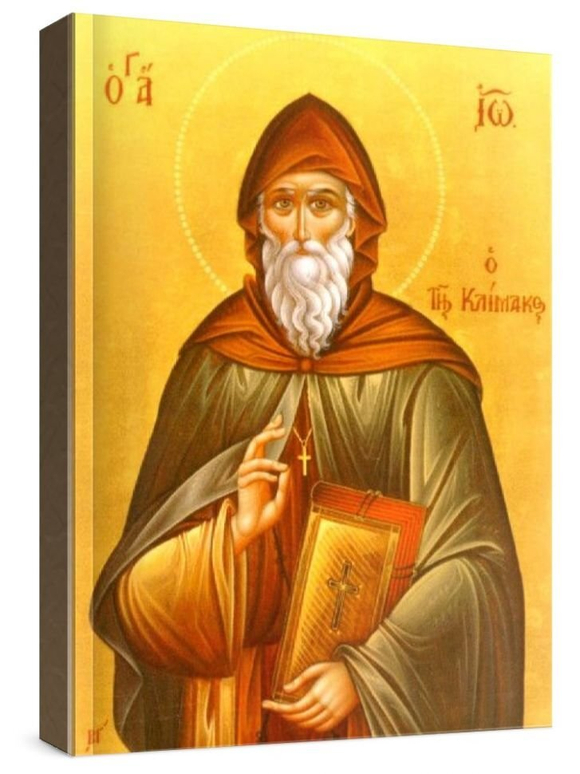 Иоанн Лествичник (рукописная икона)