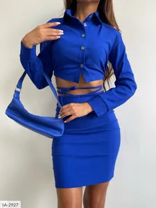 Костюм IA-2921 Фабрика Моды синий