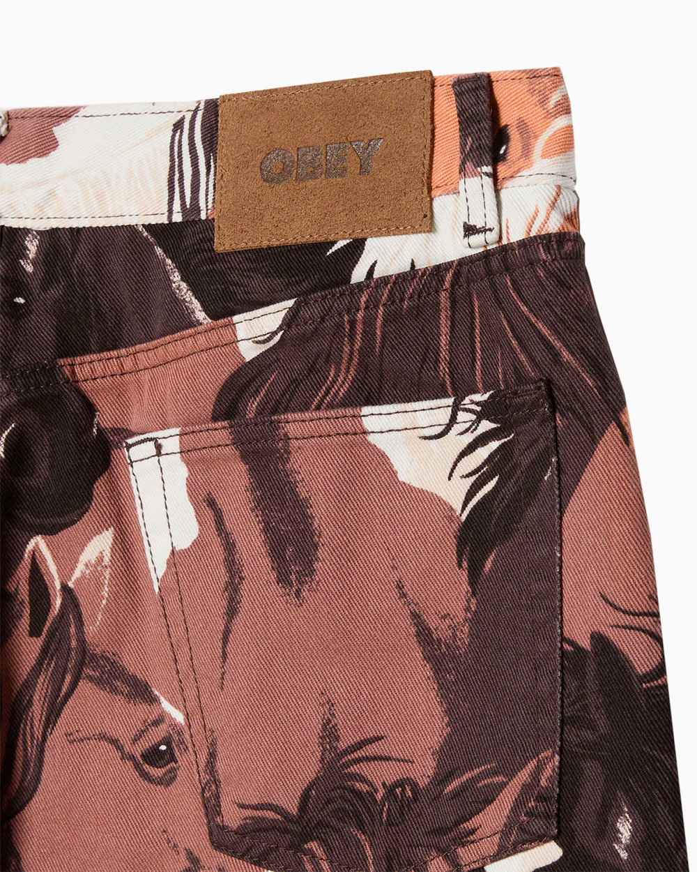 Джинсы Obey Classic Baggy Printed Denim