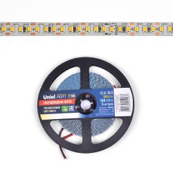 ULS-M14-2835-168LED-m-10mm-IP20-DC12V-14W-m-5M-3000K PROFI Гибкая светодиодная лента на самоклеящейся основе. Катушка 5м. в герметичной упаковке. Теплый белый свет3000К. ТМ Uniel.
