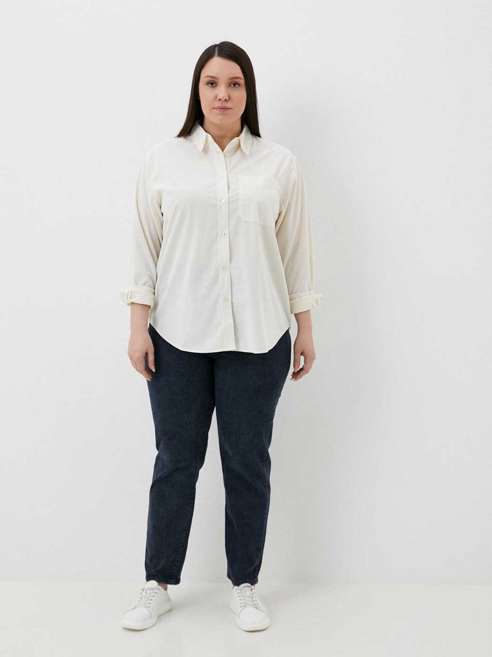 Джинсы на резинке больших размеров