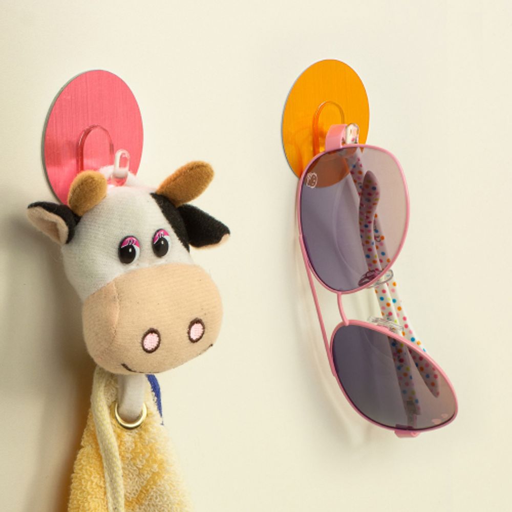 СИЛА Крючки на силикон. крепл. 5 O, набор GIRL до 1 кг, 4 шт. [SH5-R4GMIX-24]