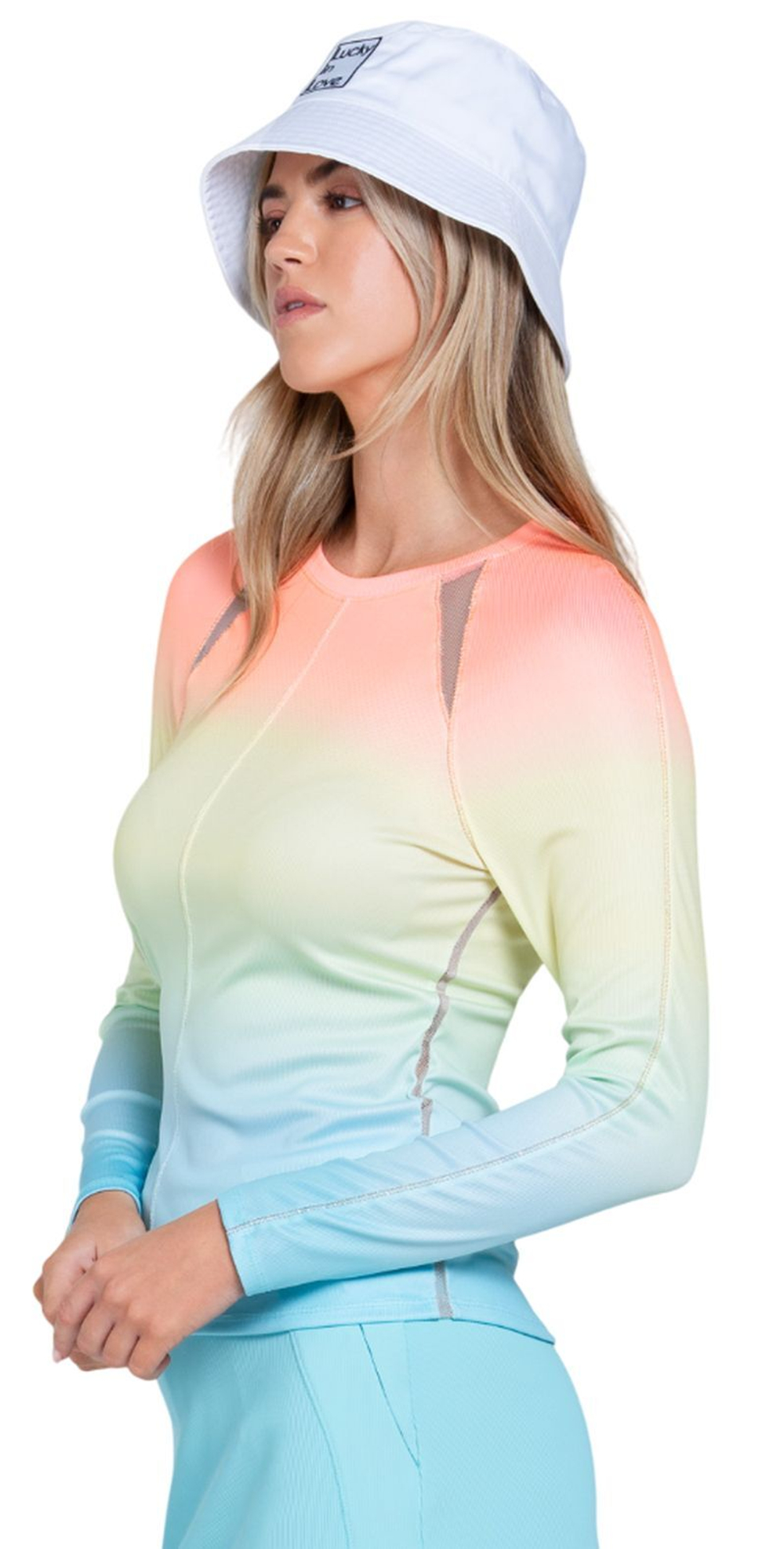 Женская теннисная футболка (dł. Рукава) Lucky in Love Lucky Club Long Sleeve - разноцветный