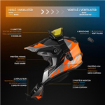 Шлем бэккантри CKX TITAN CLIFF 210, с очками