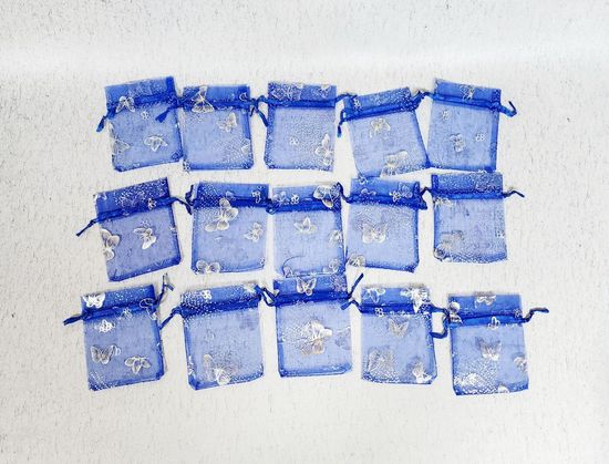 Мешок для подарков бирюза 20 шт