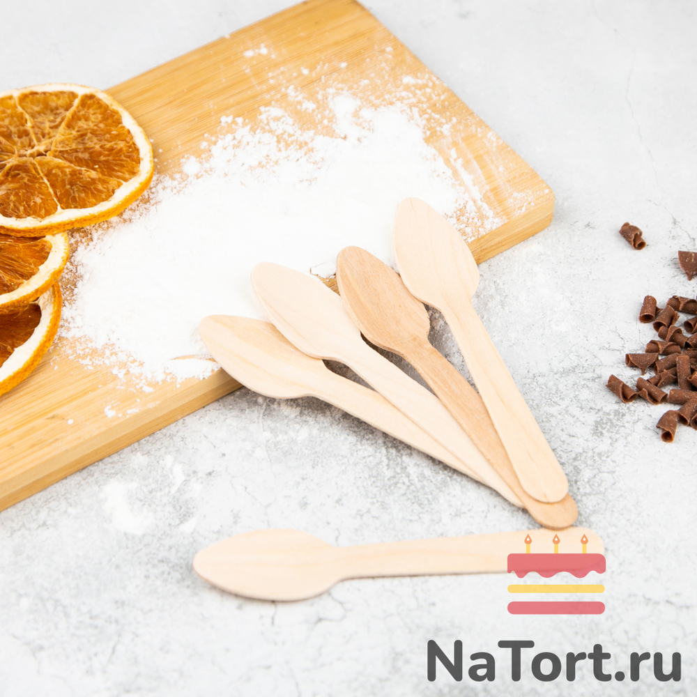 Ложечки деревянные 11 см (100 шт)