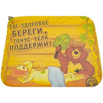 Коврик для бани (40*50) печать «Здоровье береги» ТМ «Бацькина баня»