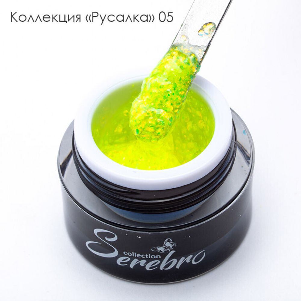 Гель-лак голографический &quot;Русалка&quot; &quot;Serebro collection&quot; №05, 5 мл