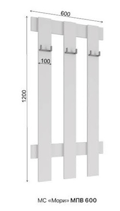 МС Мори Прихожая МПВ 600 (МП) Графит