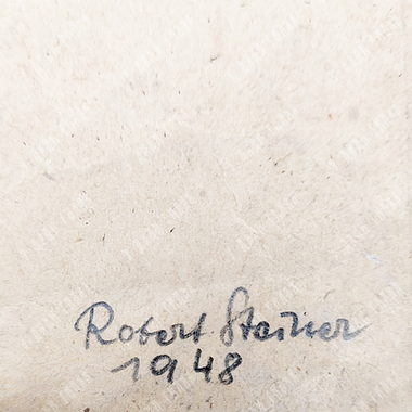 [Ню] Штайнер Роберт. Обнаженная, опирающаяся на правую ногу. Карандаш. 1948 г.