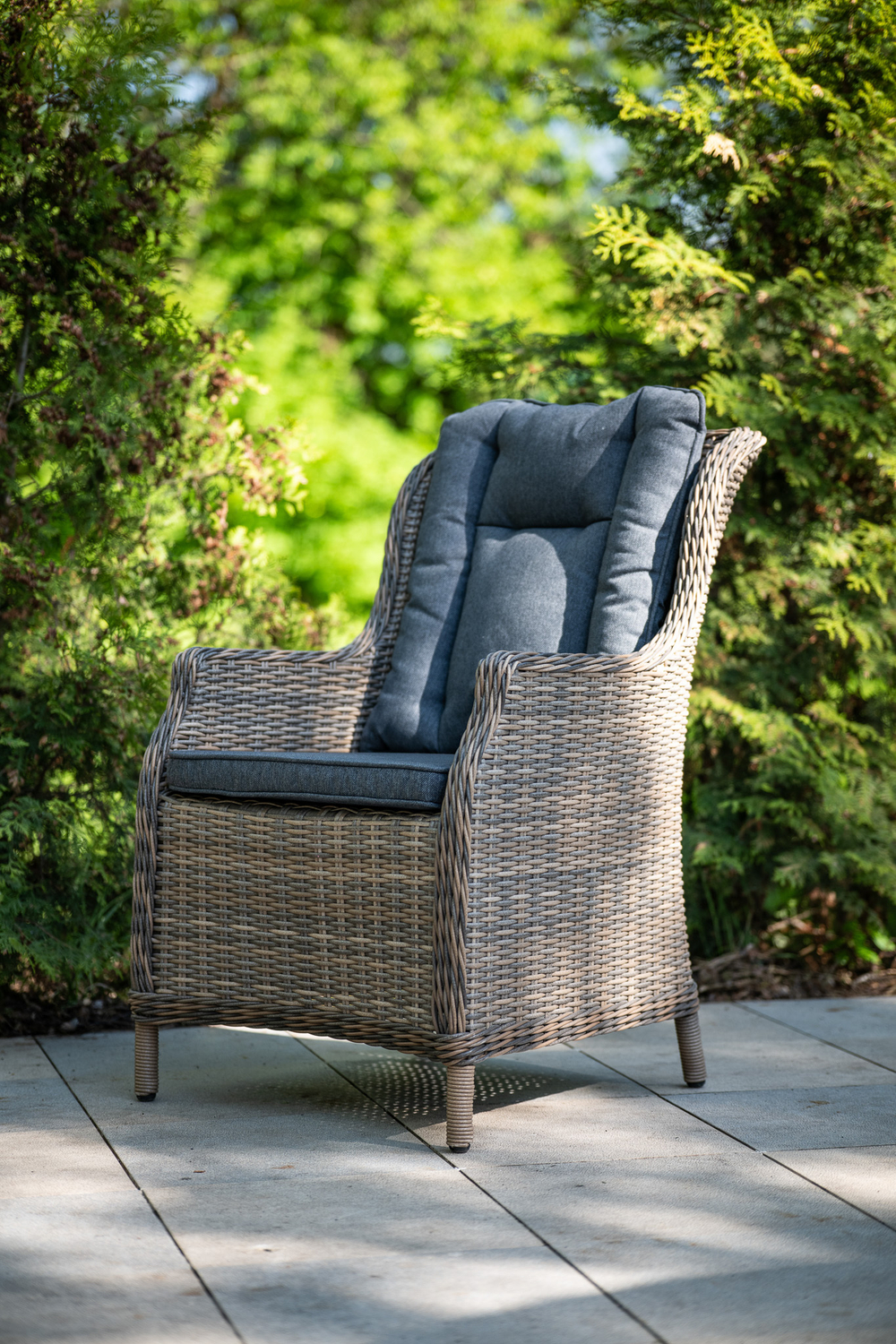 Кресло из искусственного ротанга БЕРГАМО коричневое