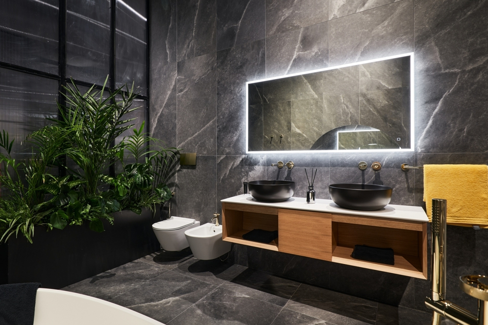 Смеситель для раковины Gessi Anello, настенный, длинный излив, встраиваемый, цвет Brass Brushed PVD