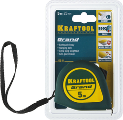 KRAFTOOL Grand, 5 м х 25 мм, рулетка (34022-05-25)