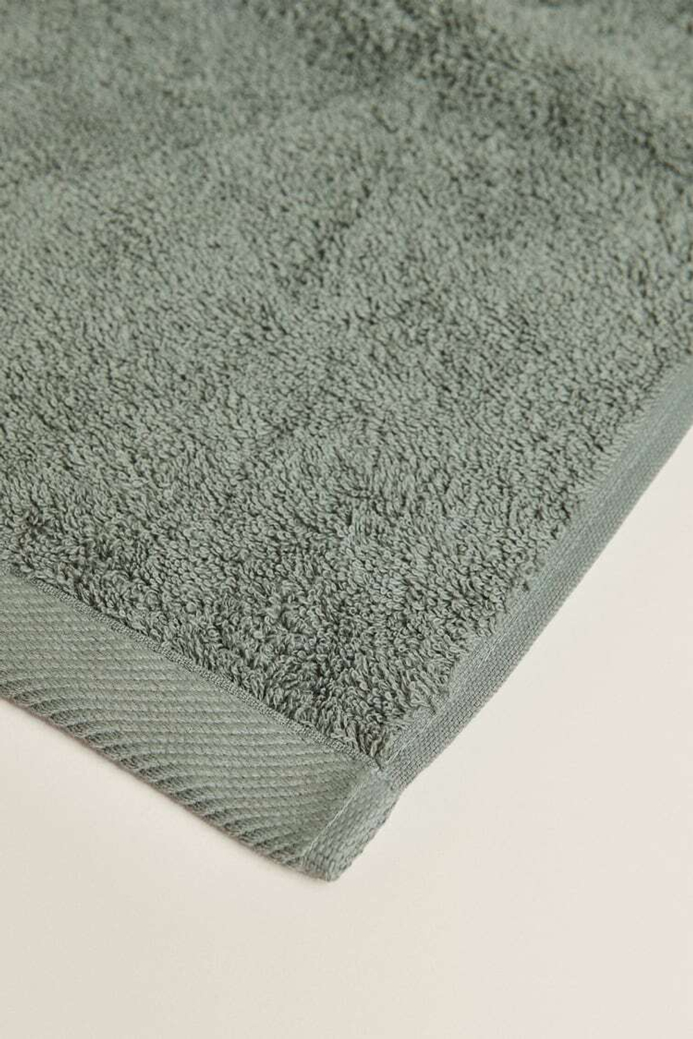 ZARA HOME ХЛОПКОВОЕ ПОЛОТЕНЦЕ, ХАКИ