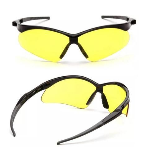 Очки PMXTREME SB6330SP, уд./прочный поликарбонат, ЖЁЛТЫЕ регулируемый шнурок (беруши 2шт)