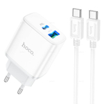 Зарядное устройство на Type-C Hoco C105A 20W PD + QC3.0 (White)
