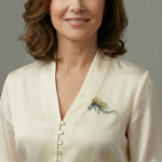 Брошь Fiore Luna Dragon чешский бриллиант BR15080 BL/G