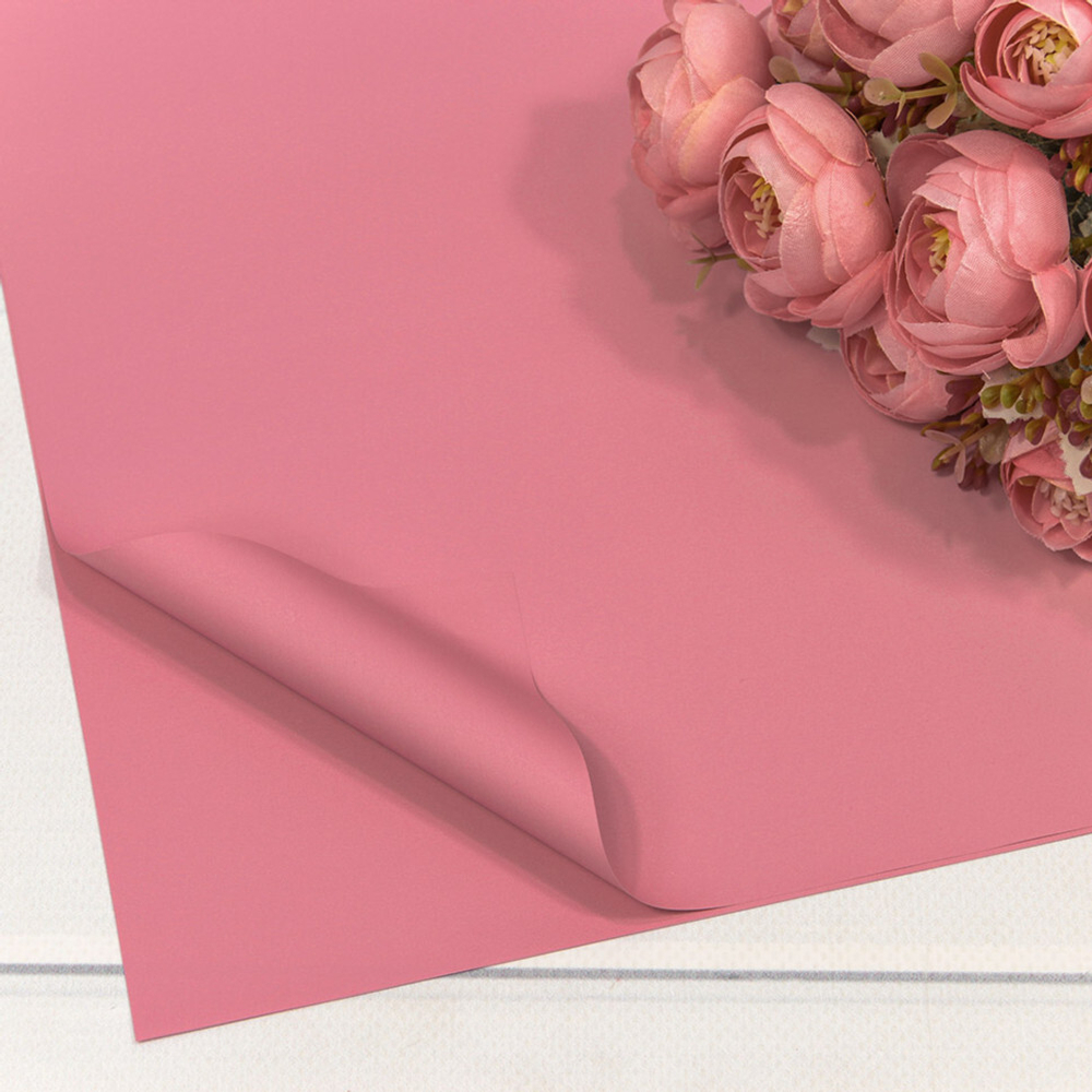 Пленка В листах 20 шт 60 х 60 см "Корейская" Розовый-1765 (Розовый)