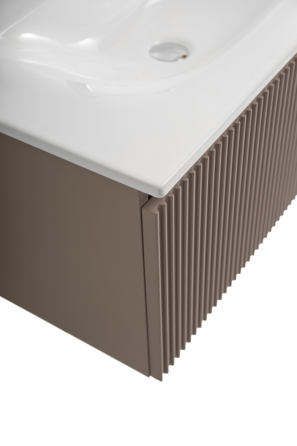 Тумба с раковиной подвесная BelBagno UNO-800-1C-SO-СO Бежевый матовый, раковина белая BB-8099-80