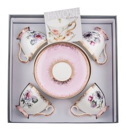 Pavone JK-122 Чайный набор на 4 перс. «Цветок Неаполя» (Fiore Napoli  )
