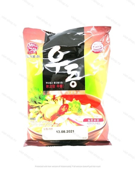 Удон со вкусом скумбрии Mild Flavor Fresh Udon, 210 гр.