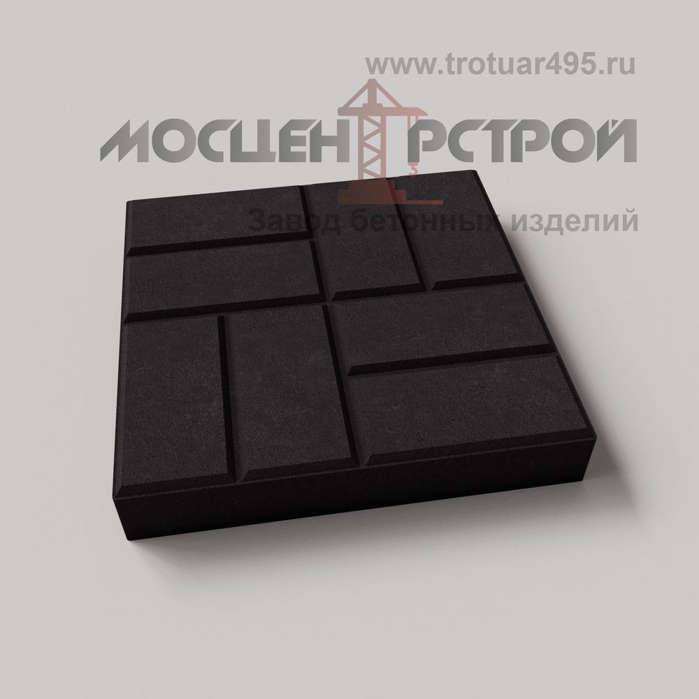 Тротуарная плитка 8 кирпичей 400х400х60