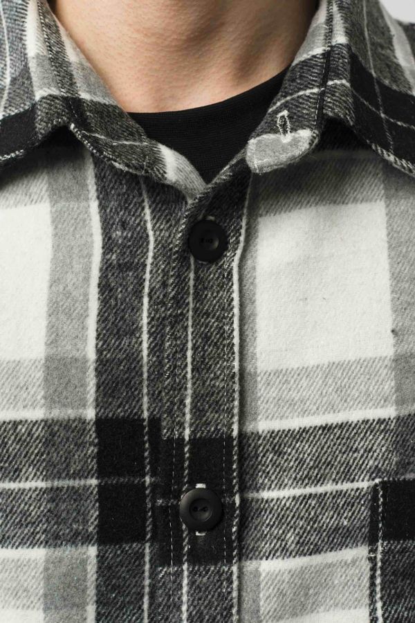 Рубашка Harbor Wide Молочный/Черный/Серый - фото 6