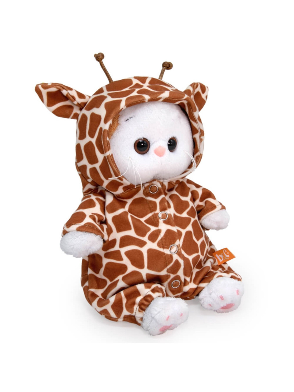 Мягкая игрушка Кошечка Ли-Ли в комбинезоне "Жираф" 20 см LB-115