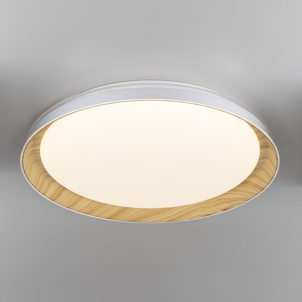 Citilux MEGA CL752452G LED RGB Светильник с пультом Белый+Клён