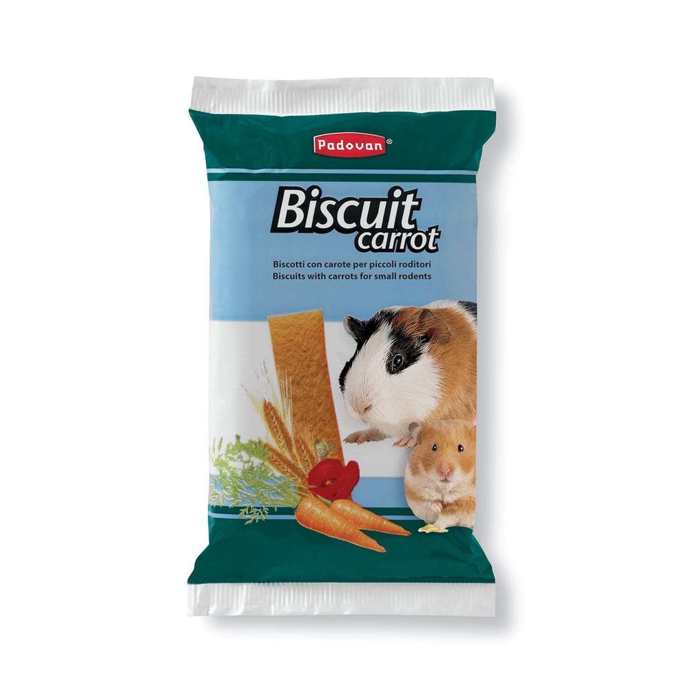 Лакомство Padovan BISCUIT carrot бисквиты морковные для грызунов 30 г