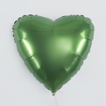 Сердце 19" Зеленый мох, Бохо Agura