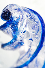 Фаллоимитатор стеклянный спиралевидный 18,7 см