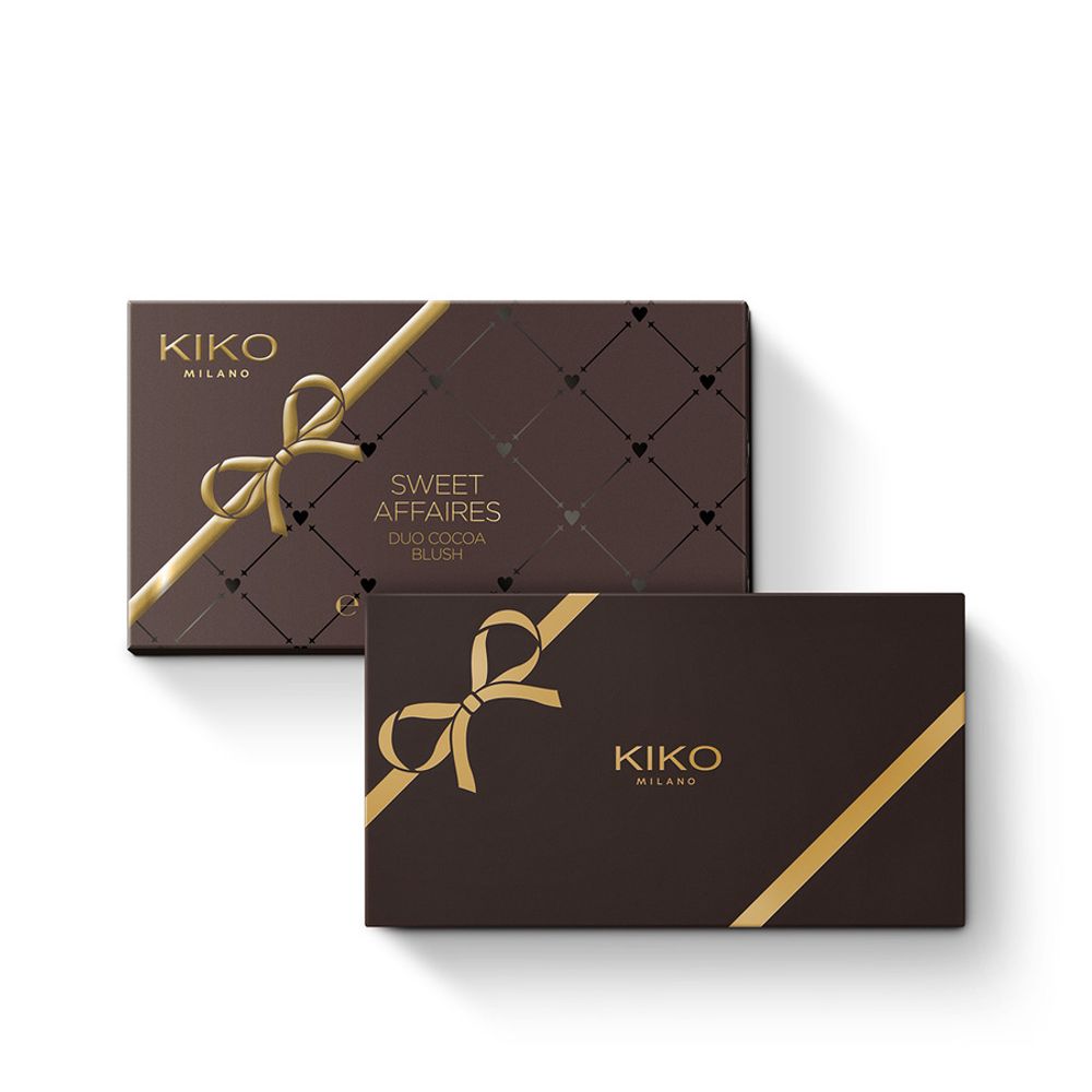 Двойные румяна с сияющим и матовым финишем KIKO Milano Sweet Affairs Duo Cocoa Blush - 02 Sweet Biscuit