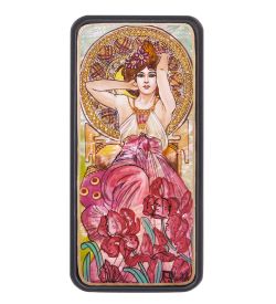 Народные промыслы ШК-55/183-G Шкатулка «Альфонс Муха - Драгоценные камни. Аметист» исп. Маркова