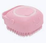 Щетка для вычесывания шерсти и мытья «Счастливый хвост!», цвет розовый, 8*4,5см/80мл (коробка)